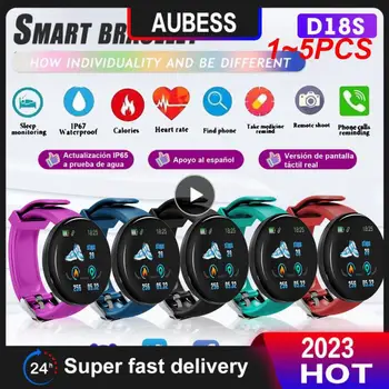 1-5 бр. Цифрови led електронни смарт-ръчни часовници Smart Sport Watch, съвместими с Bluetooth, за проследяване на сърдечната честота, кръвното налягане, фитнес-тракер