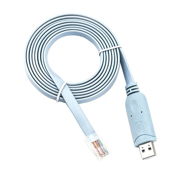 1.8 M FTDI чип на USB КЪМ RJ45, USB КЪМ RS232 Сериен кабел-адаптер за конзолата, RJ-45 CAT5