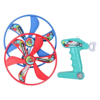 1 комплект детски играчки с летенето диск на открито, Пластмасов въртящата летяща чиния, различни цветове