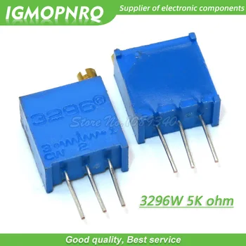 10 бр./лот 3296W-1-502LF 3296W 502 5k ом С най-високо регламент, Многооборотный Потенциометър-Машинка за подстригване, машина за висока точност на Променлив Резистор
