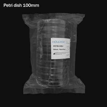 10 бр./опаковане. Лаборатория за чаша за култивиране на Еднократна употреба пластмасова чашка на Петри Лабораторно оборудване 100 мм