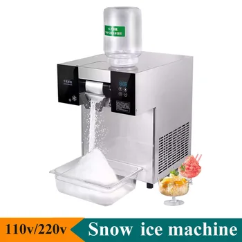110/220 Във Въздушното/с водно охлаждане Търговски Корейската машина Bingsu, машина за производство на снежната лед, Бритвенная машина, машина за производство на снежинки, Лед