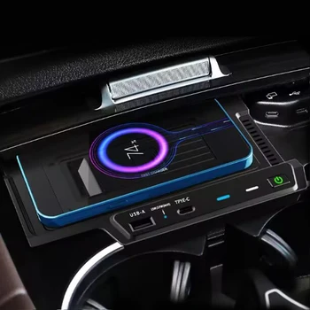 15 Вата QI безжично зарядно устройство за Кола за телефон За Mercedes Benz GLE W167 X167 GLS 2020-2022 зарядно устройство ще захранване на площадка за бързо зареждане на Купето