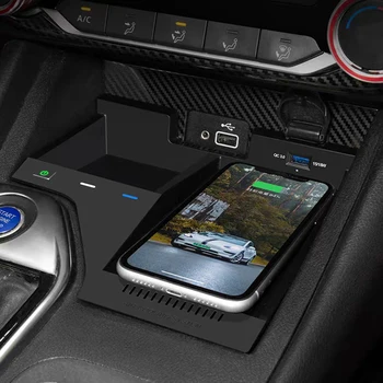 15 Вата Кола QI безжично зарядно устройство безжично зарядно устройство за телефона, бързо зарядно устройство панел зарядно устройство за Nissan Sylphy Sentra 2020 2021 2022 2023