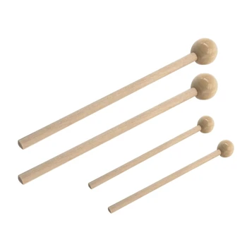2 бр. етерични барабанни пръчки, барабанни пръчки, с кръгла глава, чук, Малки Музикални барабанни пръчки