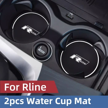 2 бр. За Volkswagen Rline T-ROC TROC Golf GTI Автомобилната въздушна възглавница за чаши вода Вътрешна устойчива на плъзгане силиконова подплата