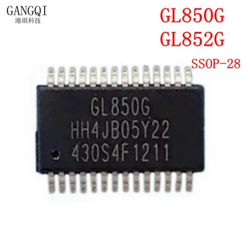 2 ЕЛЕМЕНТА GL850G GL852G SSOP28 Централен контролер за USB 2.0 чип за IC централен контролер за USB 2.0, централен чип управление на U-диск