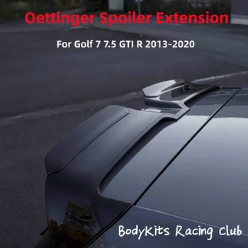 2 елемента-черни гланц комплекти разширяване спойлер Oettinger за Volkswagen Golf MK7 7.5 GTI GTD R 2013-2020