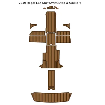 2019 Re-gal LS4 Платформа за сърф и плуване, Кокпит за лодки, подложка за пода от пяна EVA тиково дърво