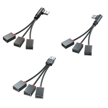 2023 Нов кабел-USB сплитер, конектор за свързване на USB удължител от мъжки към 3 жени, адаптер за разделяне на захранване от USB порт на Хъба