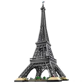 2023 НОВИ ИКОНИ 10307 Айфеловата Кула 150 см Архитектура Модел на града Строителството Набор от Блокове, Тухли, Играчки За възрастни Подарък за децата