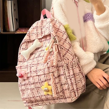 2024 Нова раница 2023, пътна чанта, универсални чанти през рамо с двоен колан, раница за момичета, ученически чанти за момичета, леки