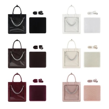 2024 Нова чанта през рамо Harajuku за жени и момичета, с голям капацитет от изкуствена кожа, чанти-тоут, чанта през рамо