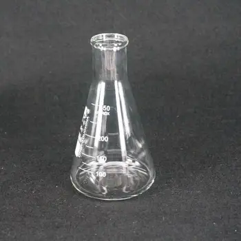 250 мл Конична колба Эрленмейера borosilicate стъкло с тесен провлак, Конична колба Эрленмейера за химическа лаборатория