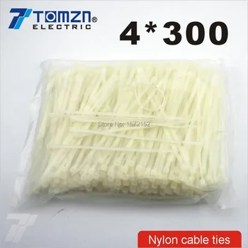 250шт найлонови кабелни връзки 4*300 mm 4*300