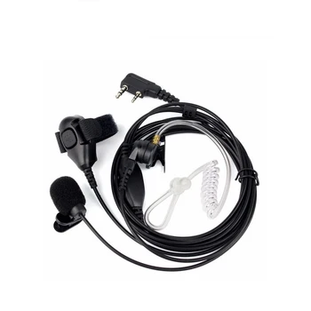 3-проводный комплект двустранния радионаблюдения, слушалки, Акустична тръба, слушалки, микрофон, слушалки за Kenwood За Baofeng UV-5R