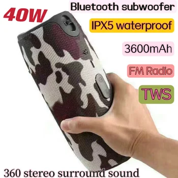 3600 mah 40 W TWS Bluetooth високоговорител Водоустойчив преносим КОМПЮТЪР колона Бас музикален плейър субуфер Boombox БТ AUX TF FM Caixa De Som
