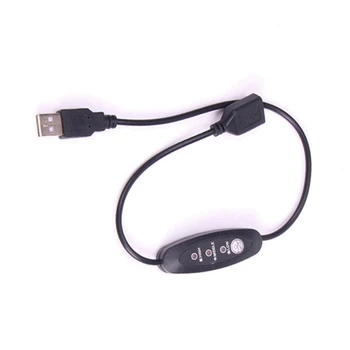 3X USB-регулатор на температурата 5V-12V, Термостат, нагревател 3-степенна регулируема мощност 24 W