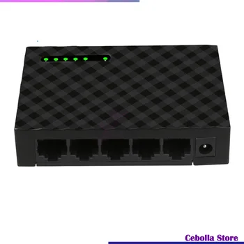 5-port gigabit switch Fast Ethernet 10/100/1000 Mbps Мрежов комутатор адаптер САЩ ЕС щепсел