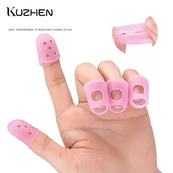 5 бр. Цветен силиконов протектор за пръстите на китара, нескользящие накладки за пръстите за ukulele, аксесоари за педального преса