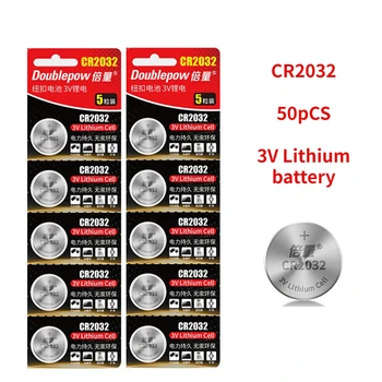 50шт Бутон на батерия CR2032 Литиева батерия 3 за дистанционно управление, Калкулатор, Часовник дънна Платка автомобилен ключ бутон акумулаторна батерия