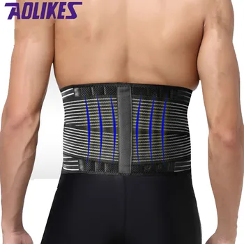 AOLIKES лумбална подкрепа, напрежение в кръста, болки в гърба, ластични колани за фитнес, вдигане на тежести L, XL, XXL