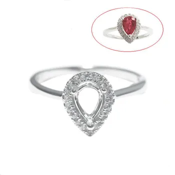 Beadsnice ID27353 2014 ново записване, популярни пръстени от сребро 925 проба за жени, елегантен годежен пръстен forever wedding, рамки за годеж, полукольцо