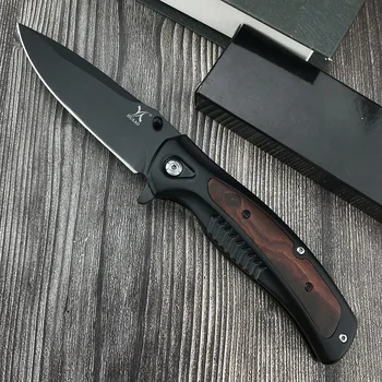 DA315 Outdoor Flipper Сгъваем нож с острие от неръждаема стомана, ловни тактически джобни ножове за в занаятчийски риболов, сгъваем нож за самозащита EDC