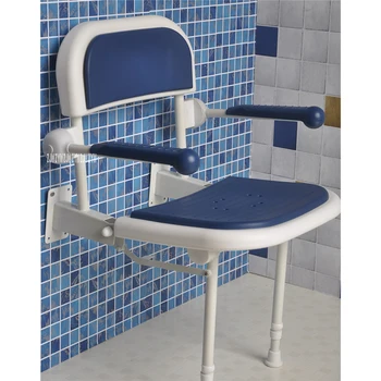 Do montażu na ścianie stołek łazienkowy aluminiowa łazienka ścienna składana ławka 6-biegów regulacicowe prysznic składane siedz