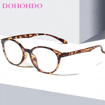 DOHOHDO Против Blue Light Universal Рамки За Очила За Жени, Мъжки слънчеви Очила В Овална Рамка Популярни Компютърни Очила Tr90 Дамски слънчеви Очила