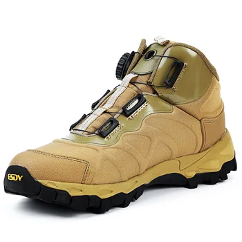 ESDY Тактически военни обувки, Мъжки улични обувки за бързо реагиране Ловно безопасна, Удобна Амортизирующая Спортен туризъм обувки