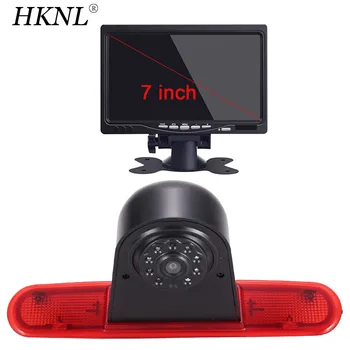HKNL HD Автомобилна Камера за Обратно виждане, Монитор Огледало за Fiat Doblo 263 Ван Opel Разход на Стоп-светлина 3. Bremsleuchte за Нощно виждане Водоустойчив