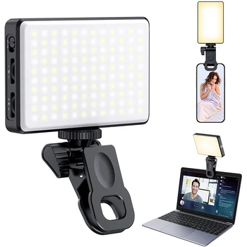 LED Selfie Light Phone Fill Light 120 LED 3000 mah Акумулаторна батерия за Преносим Видеосветодио дный за Селфи видео Конферентна връзка Tiktok Vlog