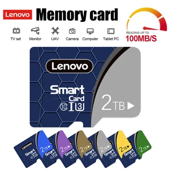Lenovo 2TB A2 Micro TF / SD Карта от 100 MB /s. Карти памет Фотоапарат SD Карта 1 TB 512 GB 256 GB 128 GB Микро Карта Class10 Флаш Карта За телефон