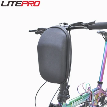 Litepro Електрически скутер, велосипед, да се занимават с твърда глава, преносими чанти за носене, сгъваема чанта за съхранение на велосипеди, водоустойчив предната чанта