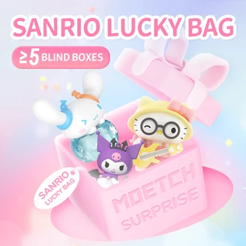 Moetch Sanrio Лъки Bag Blind Boxes Кавайные Играчка Фигурка на Героя За Рожден Ден, Подарък за Коледа за 5 или повече Елементи на Отлични Цени