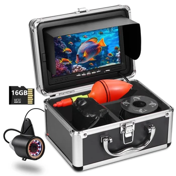 MOQCQGR Newes 7-инчов място за подводен риболов на 1080P HD с 24 бр. led и инфрачервен радиация, 4500 mah сонар за зимен риболов риболов
