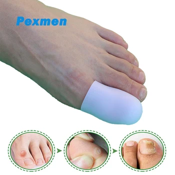 Pexmen 2/4 бр. Силиконови Капачки за пръстите на краката, Гел Накладки за пръстите на краката, Осигуряват Защита и Облекчаване на Болката от Мехури, мазоли и мехури на пръстите на краката.