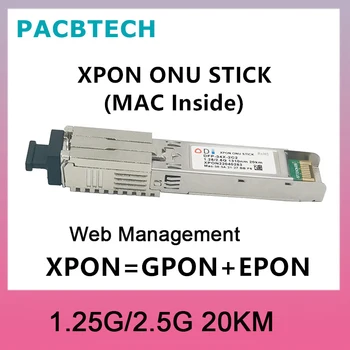 PON-ПАМЕТ EPON GPON XPON SFP ONU Устройство с жак MAC PPPoE IPoE HGU SC DDM модул pon 1490/1330 нм 1.25 Gbit/с 802.3 ah
