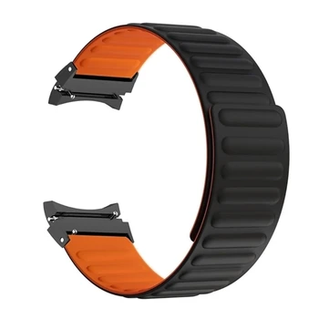 QX2B Силиконова линия за часа 5/5 Smartwatch Модерен каишка за китката Магнитна гривна