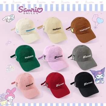 Sanrio Hello Kitty My Melody Cinnamoroll Готина Шапка бейзболна шапка За момичета Остроконечная Шапка Мека и Дишаща Коледен Подарък Спортна Шапка
