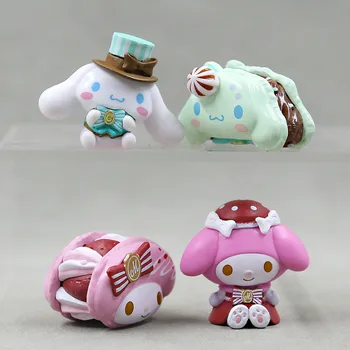 Sanrio My Melody Играчки Аниме Kawaii Cinnamoroll Kuromi Hello Kitty Фигурка Събиране На Материали За Рожден Ден Подаръци За Деца