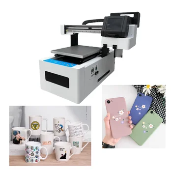 UV 4050 15 см на 19 см UV DTF Плосък Принтер Цветна Цифрова Печатна Машина Широкоформатен UV Принтер За Дървени, Пластмасови Стъкла