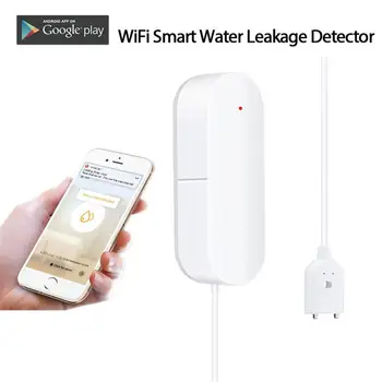 WiFi сензор за нивото на водата Аларма изтичане на Hristo Детектор за течове при наводнението Приложението Smart Home Life Сигнал за переливе вода Алармена Система за сигурност