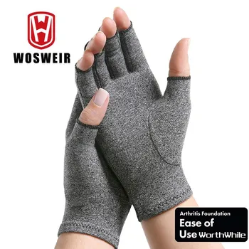 WOSWEIR 1 чифт Ръкавици за компрессионного артрит, поддръжка на китката, Хлопчатобумажный Бандаж за облекчаване на болки в ставите, Женски Мъжки Терапевтичен гривна