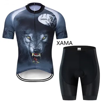 xama - мъжки летни дрехи за триатлон, джърси за планинско колоездене, комплект командния форми 20D МТБ