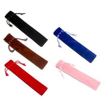 Y1UB Однотонная чанта за писалки с един държач за химикалки Студентски подаръци Чанта за моливи