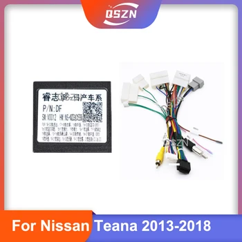 Авто 16-пинов Аудио Теглене на кабели с предавателна Canbus за Nissan Teana 2013 2014 2015 2016 2017 2018 Кабелен адаптер