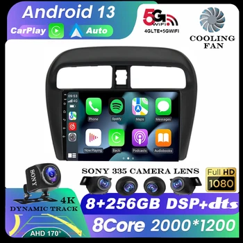 Автомагнитола Android 13 За Mitsubishi Mirage Attrage 2012-2018 Мултимедийна Система за Видео плейър Навигация DSP QLED Carplay Стерео