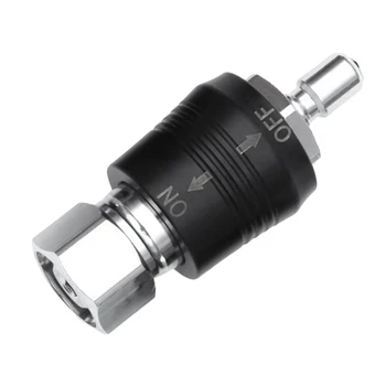 Адаптер на регулатора за гмуркане с дърворезба 9/16 с ключа включване-изключване BCD Смяна на клапан за средно налягане